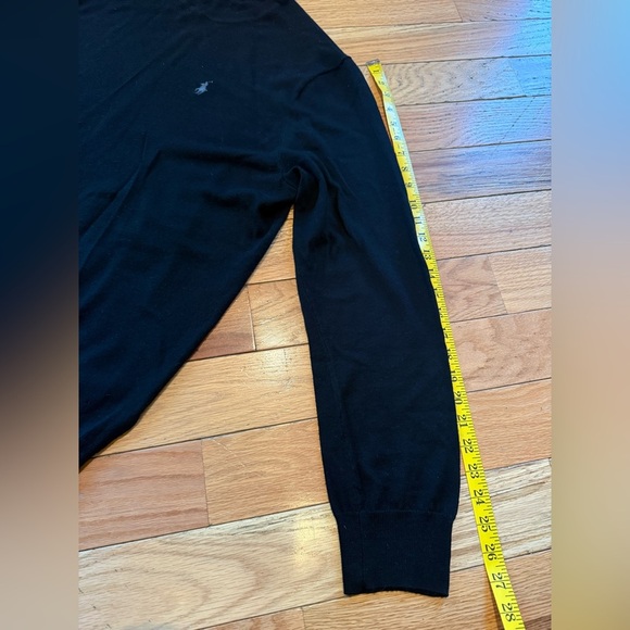 Polo Ralph Lauren 100% Merino Wool Crew Neck Black Lightweight Sweater Men Sz XL - Picture 11 of 11